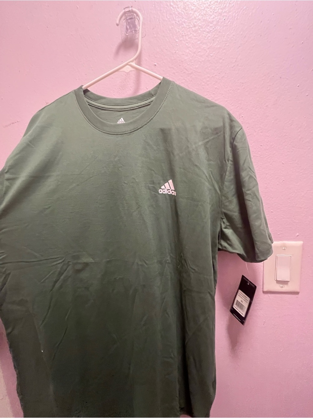 adidas Men's Crewneck Tee in Olive